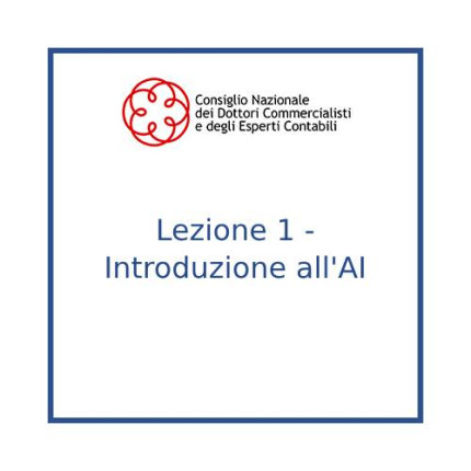 Lezione 1 - Introduzione all'AI